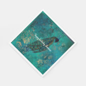 Serviette En Papier Peacock turquoise (Coin)