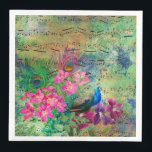 Serviette En Papier Peacock vintage pour toutes les occasions<br><div class="desc">Disponible dans différents produits. Saviez-vous que vous pouvez transférer cette conception à n'importe quel produit que vous voulez vous-même. Si vous ne savez pas comment,  veuillez vérifier mon billet pour voir comment faire : www.giftforallseason.com/blog/new-option-at-zazzle-store</div>