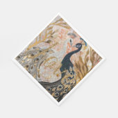 Serviette En Papier Peacocks Gold Parties scintillant Love Blush Rose (Coin)