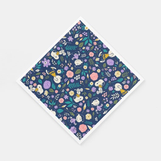 Serviette En Papier Peanuts In Bloom Pattern (Coin)