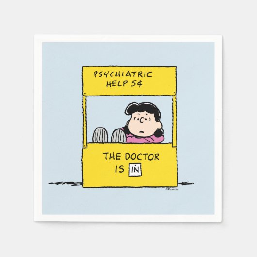 Serviette En Papier Peanuts | Lucy & the Doctor Is In (Devant)