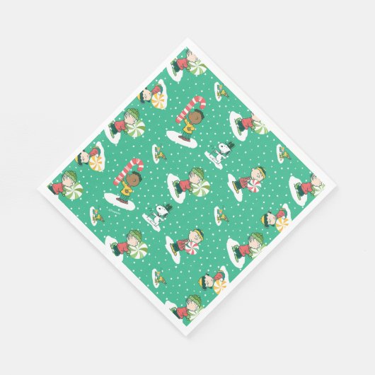 Serviette En Papier Peanuts Peppermint Dreams Snowflake Motif (Coin)