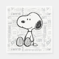 PEANUTS | Snoopy on Black White Comics