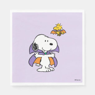 Serviette En Papier Peanuts Snoopy Woodstock Vampire Halloween