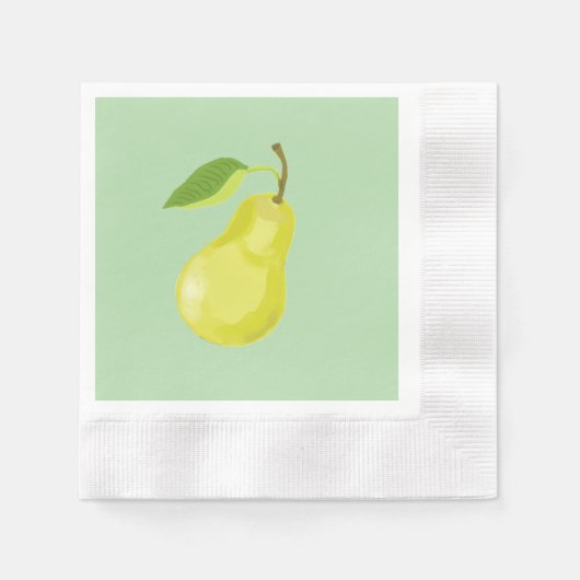 Serviette En Papier Pear (Devant)