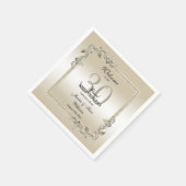 Serviette En Papier Pearl Gem & Parties scintillant 30e anniversaire d (Coin)