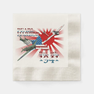 Serviette En Papier Pearl Habor 7 décembre 1941