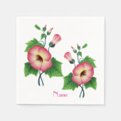 Serviette En Papier Pearly Pink Flowers Thunder_Cove (Devant)