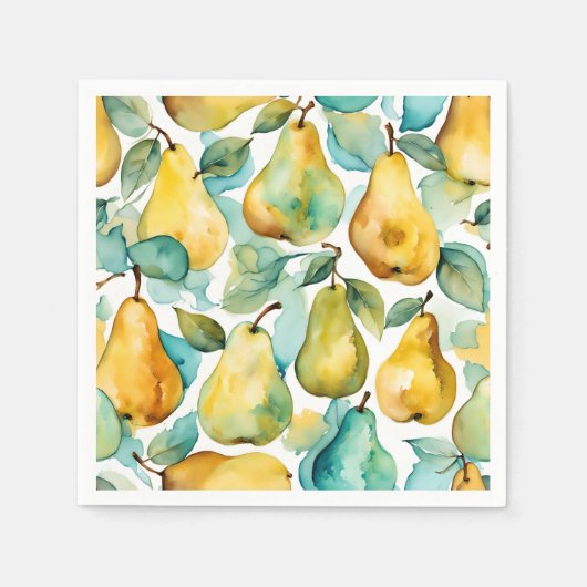 Serviette En Papier Pears Waterton Art (Devant)