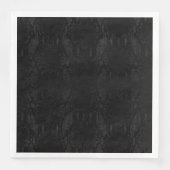 Serviette En Papier Peau de serpent noir (Devant)