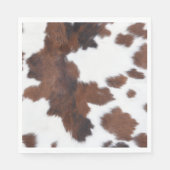 Serviette En Papier peau de vache blanc (Devant)