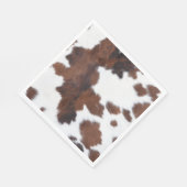 Serviette En Papier peau de vache blanc (Coin)