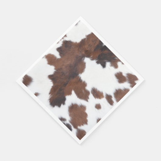 Serviette En Papier peau de vache blanc (Coin)