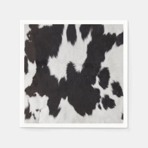 Serviette En Papier peau de vache noir