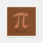 Serviette En Papier Pecan Pi Cute Math Pi Day Party Napkins (Devant)