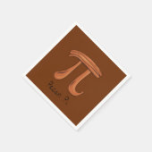 Serviette En Papier Pecan Pi Cute Math Pi Day Party Napkins (Coin)