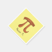 Serviette En Papier Pecan Pi Cute Math Pi Day Party Napkins (Coin)