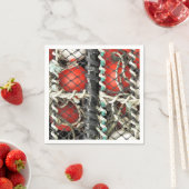 SERVIETTE EN PAPIER PÊCHE (En situation)