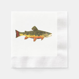 Serviette En Papier Pêche à la truite
