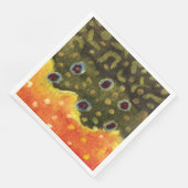 Serviette En Papier Pêche à la truite de ruisseau, Ichthyologie (Coin)