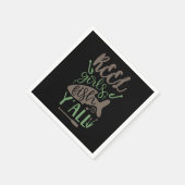 Serviette En Papier Pêche Art Real Girls Fish Yall (Coin)