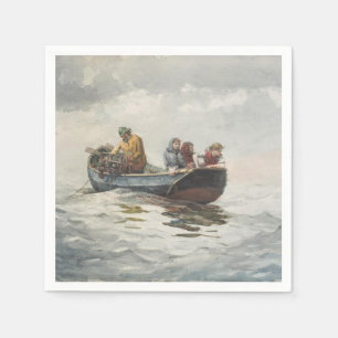 Serviette En Papier Pêche au crabe (par Winslow Homer)