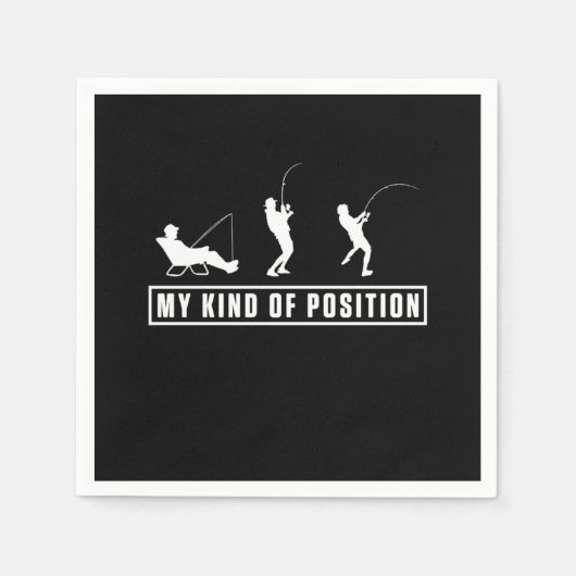 Serviette En Papier Pêche Camping Extérieur Pêcheur Pêcheur Cadeau (Devant)