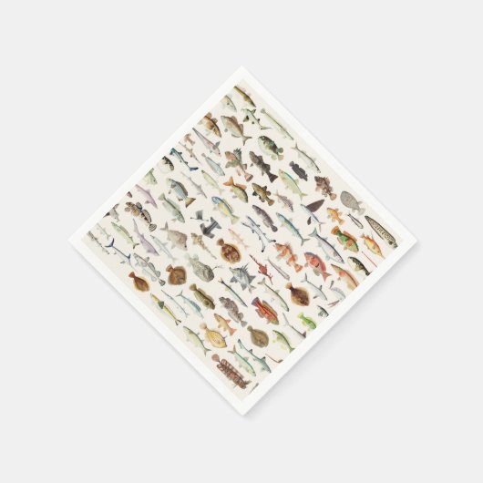 Serviette En Papier Pêche de poisson fête d'anniversaire (Coin)