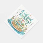 Serviette En Papier Pêche gâteau fête d'anniversaire pour les amateurs (Coin)