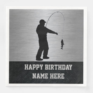 Serviette En Papier Pêche robuste serviettes d'anniversaire