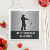 Serviette En Papier Pêche robuste serviettes d'anniversaire (En situation)