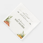 Serviette En Papier Pêche rustique bébé garçon petit pêcheur (Coin)