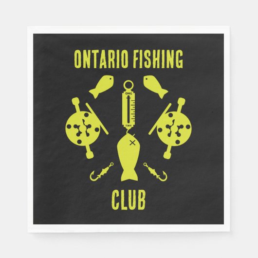 Serviette En Papier Pêche Saumon canadienne (Devant)