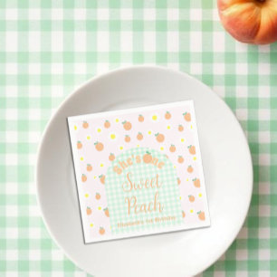 Serviette En Papier Pêche Sucrée 1er Anniversaire