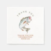 Serviette En Papier Pêche terminée (Devant)