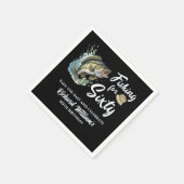 Serviette En Papier Pêche vintage Thème 60ème anniversaire (Coin)