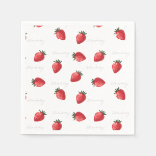 Serviette En Papier Pêcher Fraise