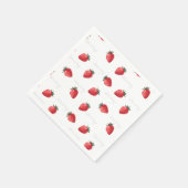 Serviette En Papier Pêcher Fraise (Coin)