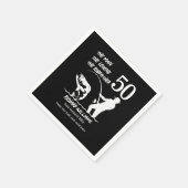 Serviette En Papier Pêcher la légende Parrain 50e anniversaire (Coin)