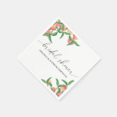 Serviette En Papier Pêches - Douche nuptiale (Coin)