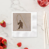 Serviette En Papier Pêcheur en cuir doux (En situation)