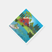 Serviette En Papier Pêcheurs (Coin)