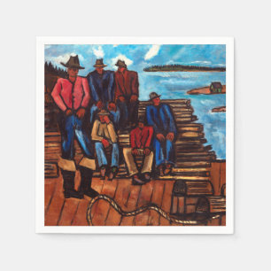 Serviette En Papier Pêcheurs de homards Marsden Hartley