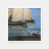 Serviette En Papier Peder Severin Kroyer - Bateaux de pêche (Devant)
