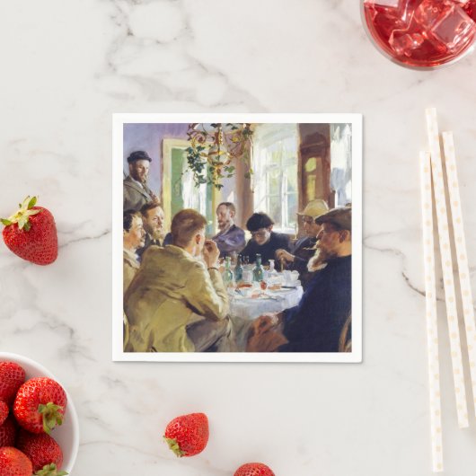 Serviette En Papier Peder Severin Kroyer - Heure du déjeuner (En situation)