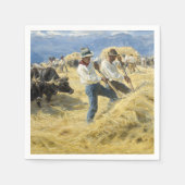 Serviette En Papier Peder Severin Kroyer - Threshing dans les Abruzzes (Devant)