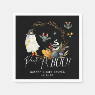 Serviette En Papier Peek-A   Little Ghost Halloween Baby Shower