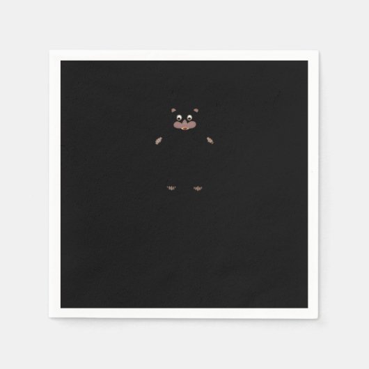 Serviette En Papier Peekabo (blanc) (Devant)