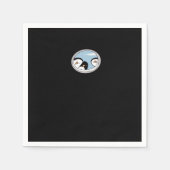 Serviette En Papier Peekabo Penguins (Devant)