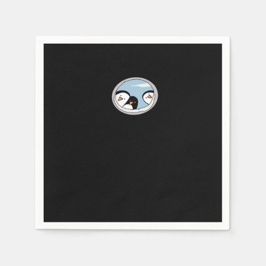Serviette En Papier Peekabo Penguins (Devant)